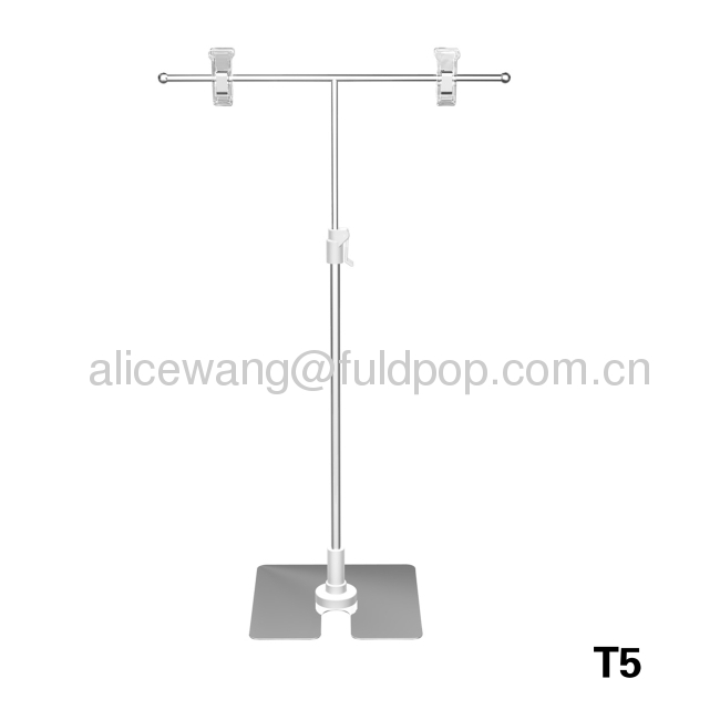 T shape display stand for supermarket