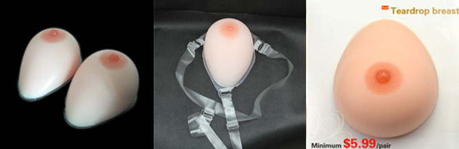 Macromolecule Silicone teardrop silicon breast prosthesis,sexy silicon artificial breast with straps
