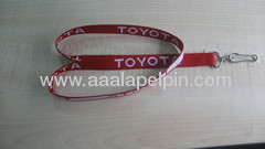  Embroidered or woven lanyards