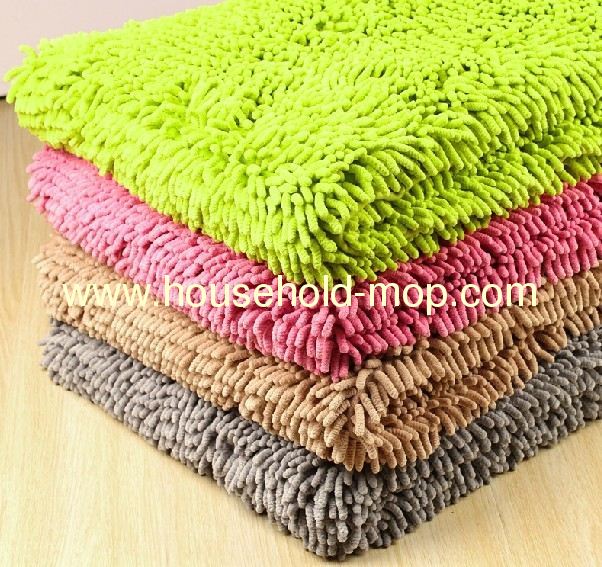 hot sale anti slip chenille cotton baby floor mat