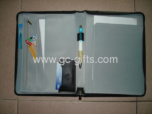 Custom PU leather conference file folders