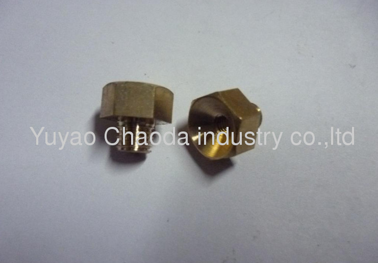 Brass knurling parts made by CNC lathe