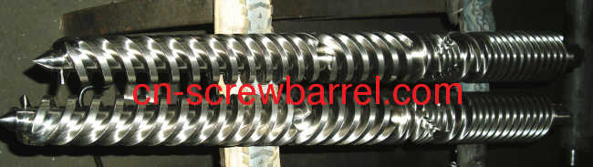 DIN 41CrA1Mo7 conical twin screw and cylinder for extruder