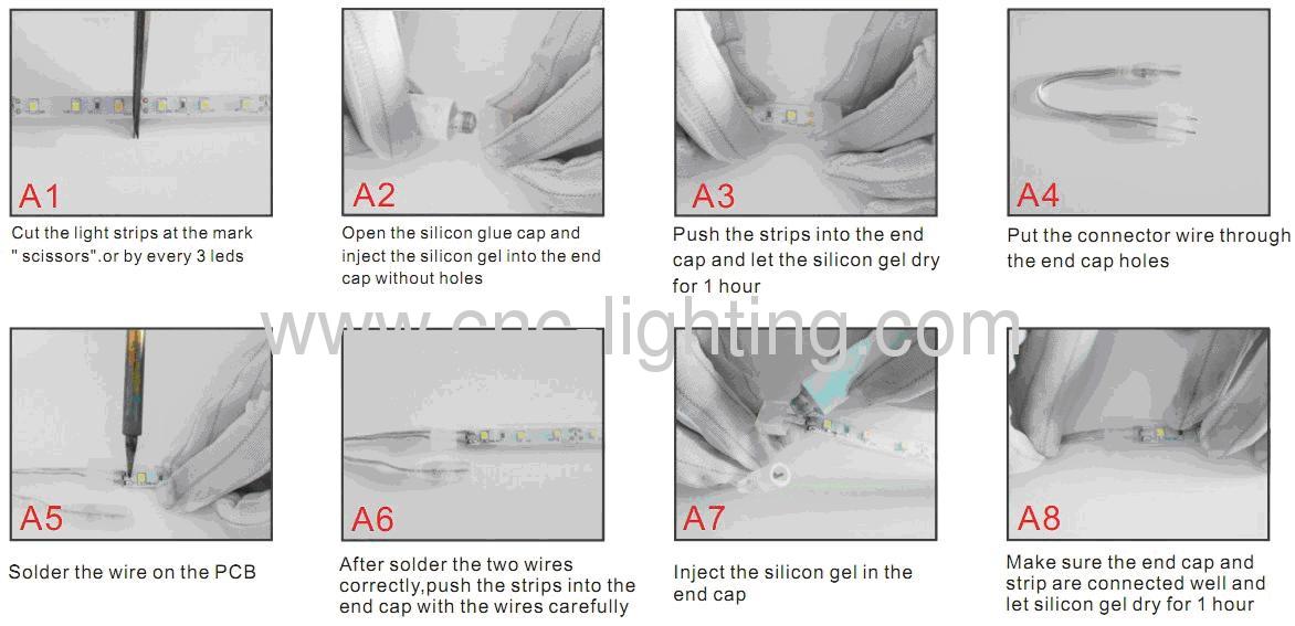 IP65 waterproof 48W SMD3528 300 LED Strip