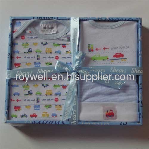 100% cotton 4pcs baby gift sets