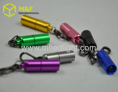 Super bright colorful mini led keychain light ningbo 