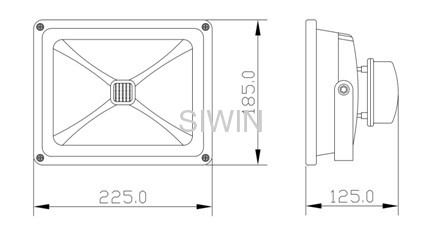 50° 120° LED Flood Lights Bridgelux Chips Meanwell Driver