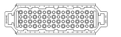 64 poles male insert for Heavy Duty Connector