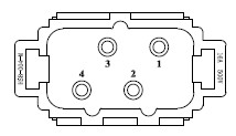 HSB 4 poles heavy duty connector insert