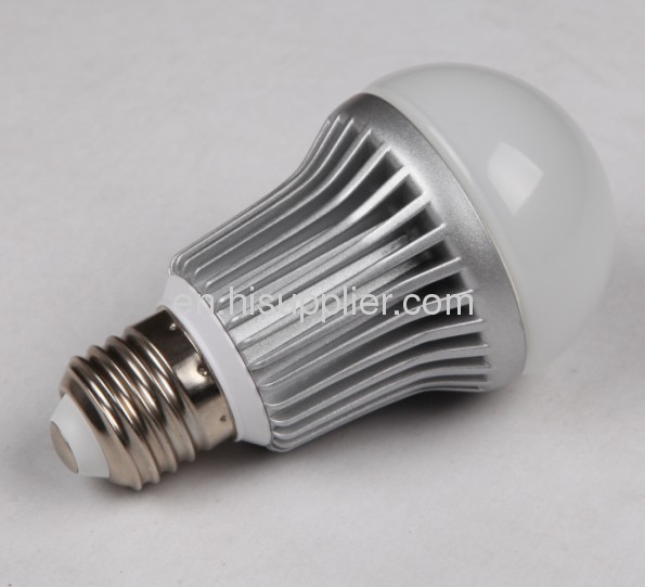 5W Aluminum Die-casted E27 Φ60mm×108mm Screw Base LED Light Bulb