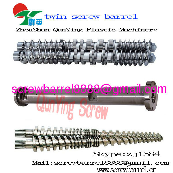 conical twin screw barrel for PVC PP XPS PE 