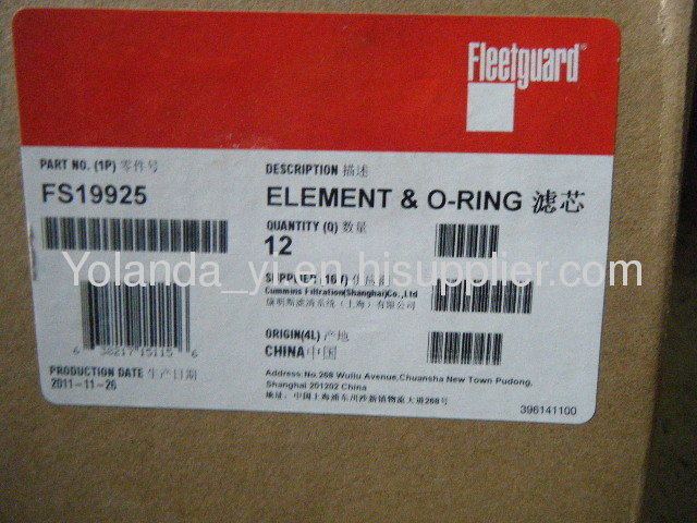 Engine parts oil filter element FS19925