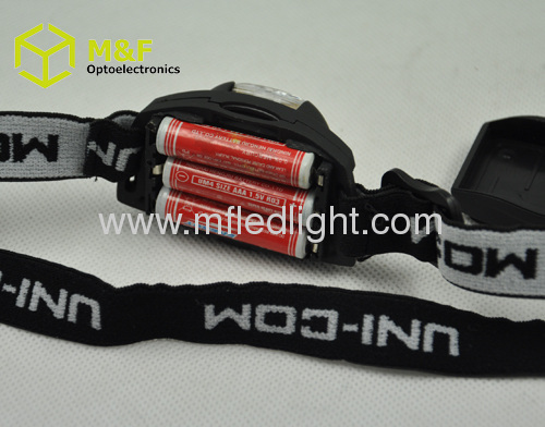 Plastic 2LED+1 red led high power led headlight