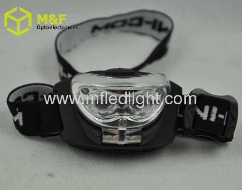 Plastic 2LED+1 red led high power led headlight