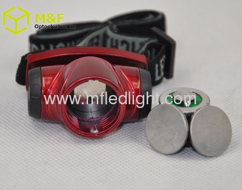 Plastic 1LED high power led headlight