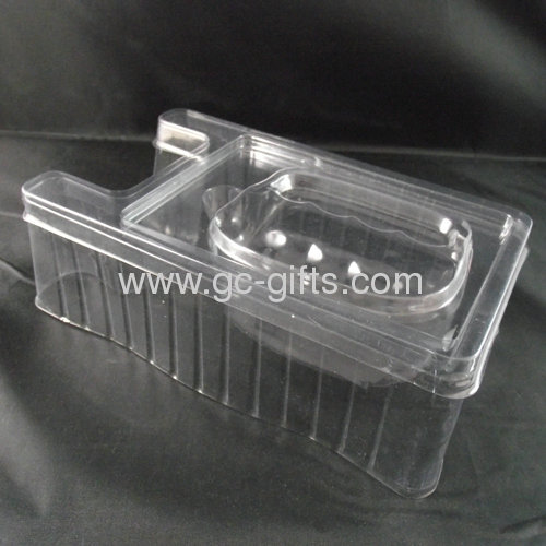 Transparent plastic blister packing