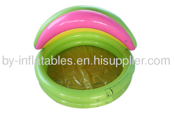 2 Ring Inflatable swimming pool,Phthalate free, non-toxic. by flow line design