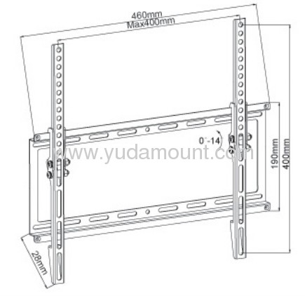 metal brackets for lcd display