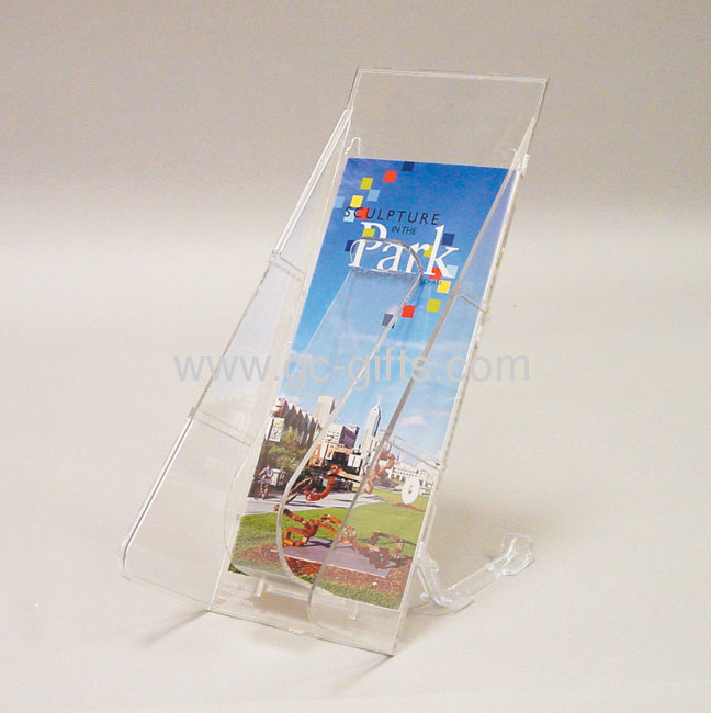 Plastic leaflet holder 1/3 A4 x 4 tiers