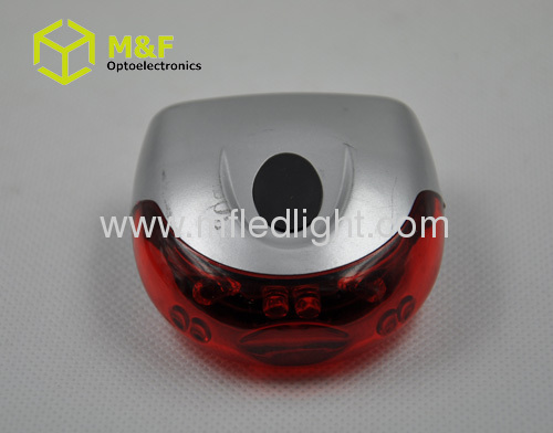 Plastic 4 red LED bicycle light 