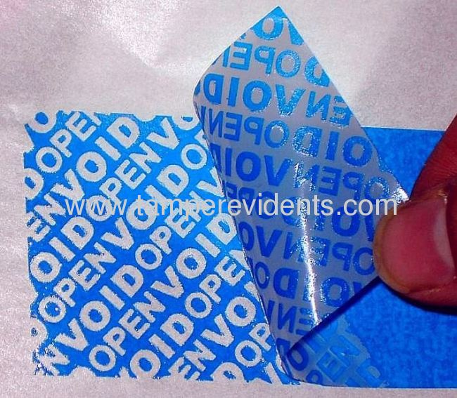 Tamper Evident VOID Labels with matt or gloss lamination for Protecting your Products From Replacement of or be damaged
