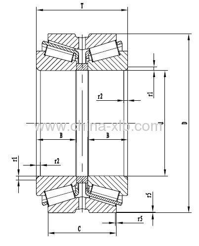 Double-row taper roller bearings-594/592D