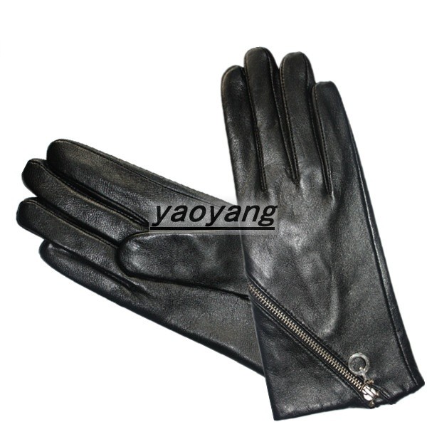 hot sale and good style laides leather gloves 