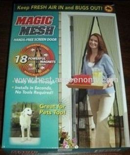 Magic Mesh Hands-Free Screen Door Magnetic Anti Mosquito Bug Great For Pets Bug Divider Curtain