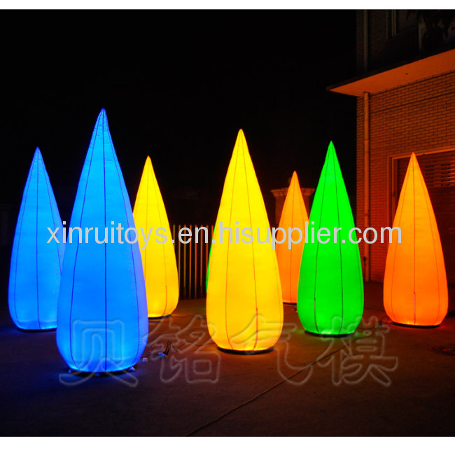 Colorful Inflatable Decoration Lighting Cone