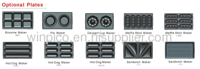 5 Waffle Stick Makers 