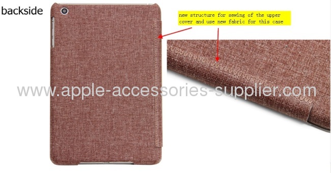 iPad mini cover 3 way folding case for iPad mini Slim leather case for iPad mini