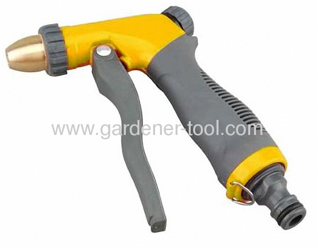 Zinc 2-function Garden Water Hose Nozzle With Valve