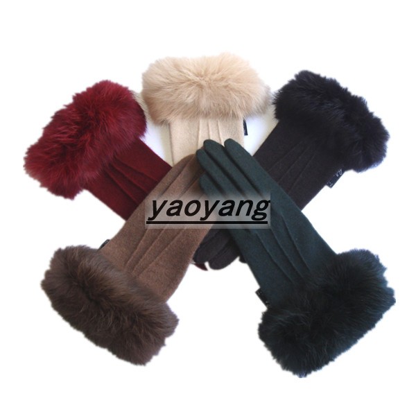 hot sale and high quality ladies wool gloves 