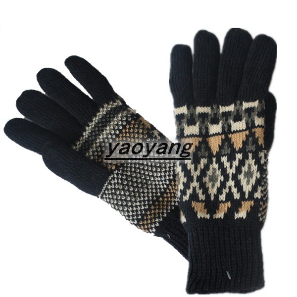 hot selling and high quality mens acrylic gloves