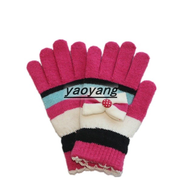 lovely style and good quality pink magic gloves