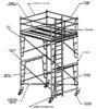 Lightweight Flexibility Painting, Plastering Multi Purpose Scaffolding / Aluminium Scaffold Tower