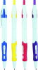 Plastic promotional ballpoint pen with color trims