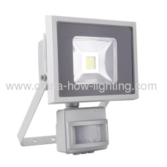 COB Aluminium Die-casting LED Flood Light IP65 with PIR Sensor