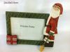 Santa Green Painting Wooden Photo Frame