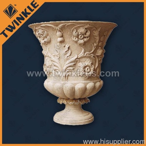 Beige garden decorative stone flower pots