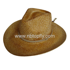 Genuine raffia cowboy hats