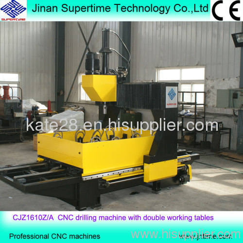 Gantry Movable double working table CNC Plate Drilling Machine