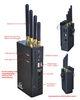 Black Portable Multi Bands WIFI CDMA GSM 3G Cellphone Cellular Signal Jammer For Factory