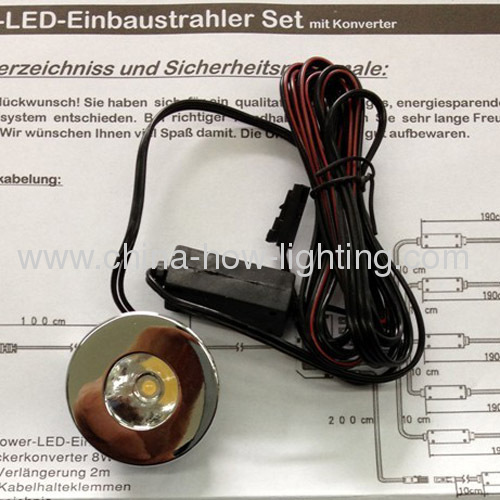 1W LED High Power LED Cabinet Downlight Flexible Combination Set