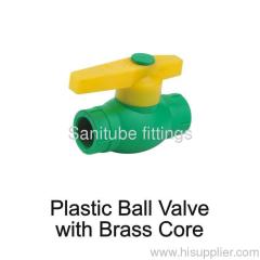 Brass ball valve for PPR pipe