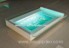 AC 110~240V and DC 12V 1A Advertising Acrylic Coin Tray / cash tray display with LCD light