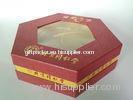 Hexagon Shape Personalized Rigid Gift Boxes, Luxury Food Packaging Box For Festival Gift