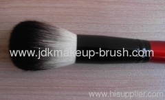 Hot selling powder brush with goat hair and red wooden handle