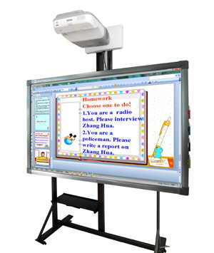 Even Thinner Frame construction Infrared Interactive Whiteboard