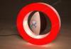 Red and Round shaped led light Magnetic Levitating Display / floating 3D logo display, L486*W136*H49